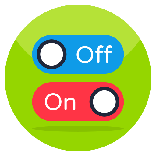 On off Generic color fill icon