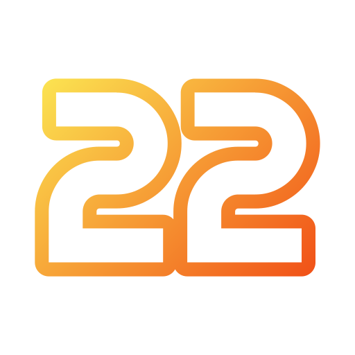 22 Generic gradient outline icon