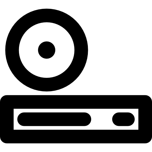 odtwarzacz dvd Curved Lineal ikona