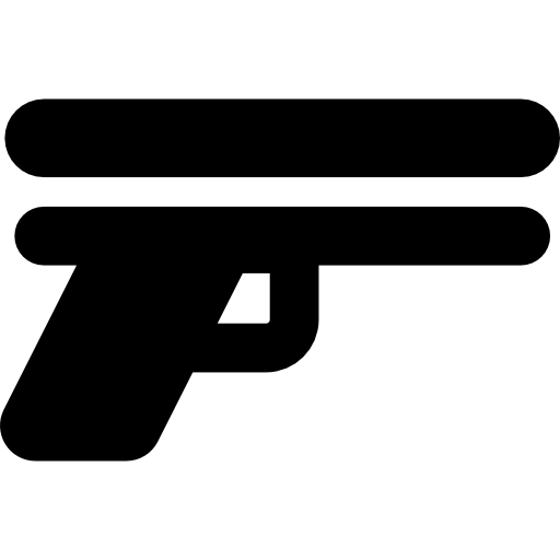 uruchom pistolet Pictograms Fill ikona