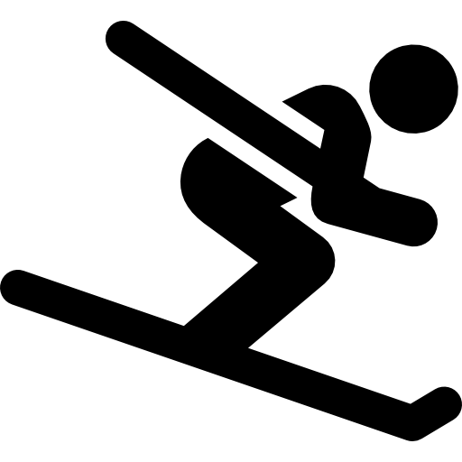 Ski Pictograms Fill icon