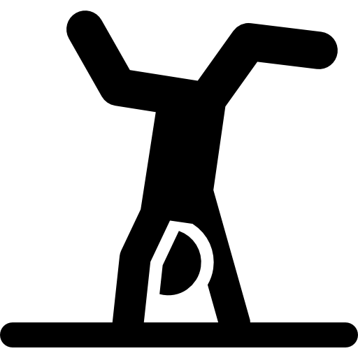 gymnastique Pictograms Fill Icône