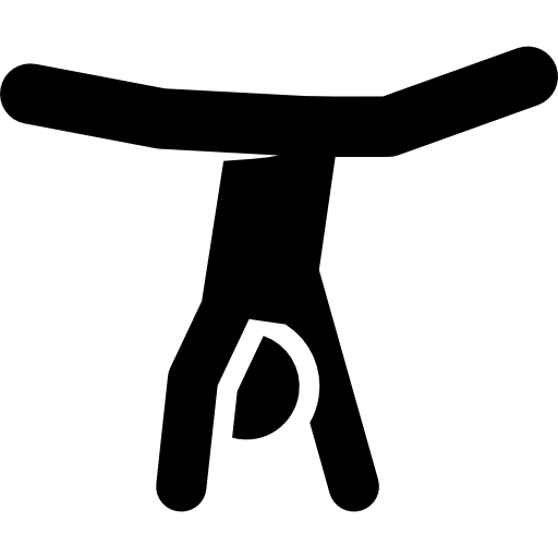 gymnast Pictograms Fill icoon
