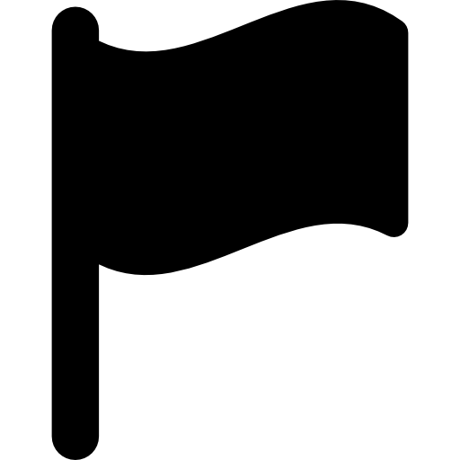 drapeau Pictograms Fill Icône