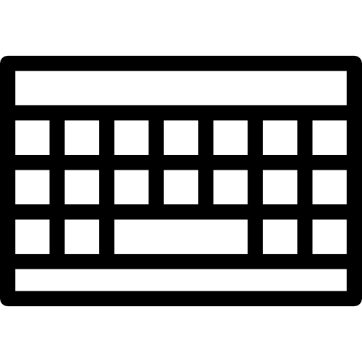 macintosh-toetsenbord Basic Rounded Lineal icoon