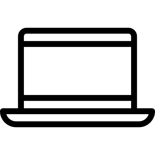macbook Basic Rounded Lineal icona