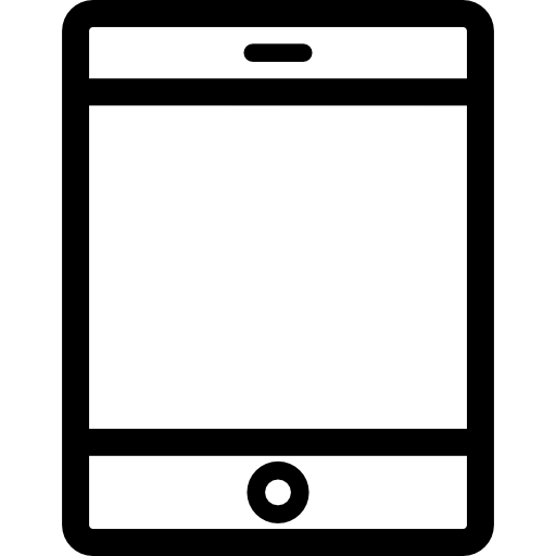 iPad Basic Rounded Lineal icon