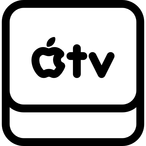 apple tv Basic Rounded Lineal icona