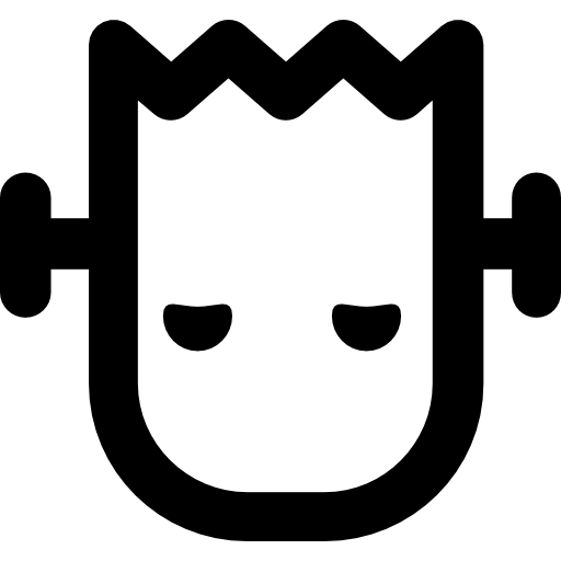 Frankenstein Curved Lineal icon