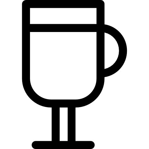 kaffeeglas Basic Straight Lineal icon