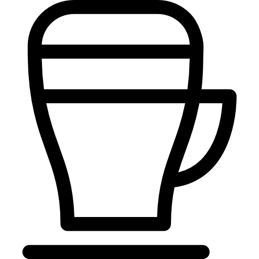 cappuccino Basic Straight Lineal ikona
