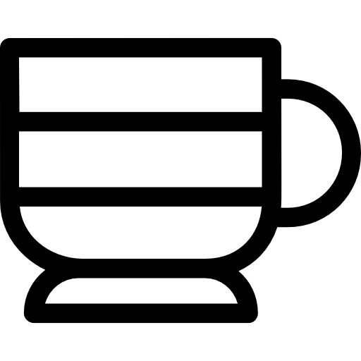 café Basic Straight Lineal Ícone