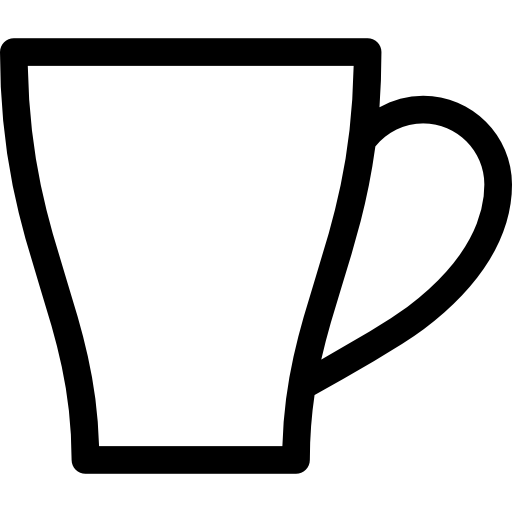 koffiemok Basic Straight Lineal icoon