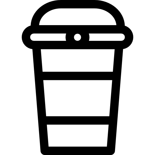 caffè da asporto Basic Straight Lineal icona