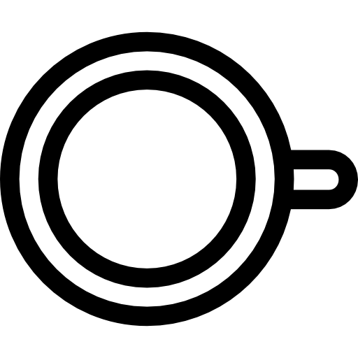 café Basic Straight Lineal icono