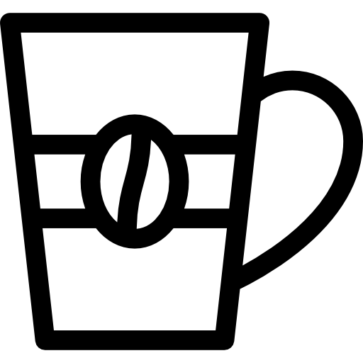 koffiemok Basic Straight Lineal icoon