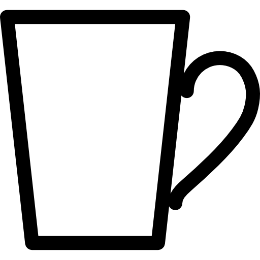 kaffeebecher Basic Straight Lineal icon
