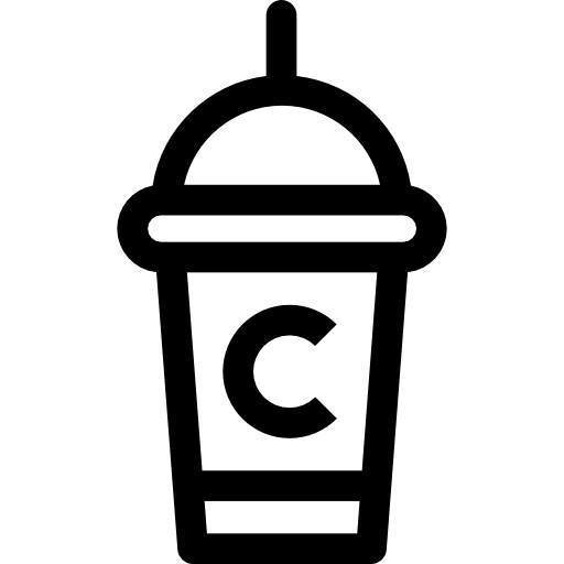 café para llevar Basic Straight Lineal icono