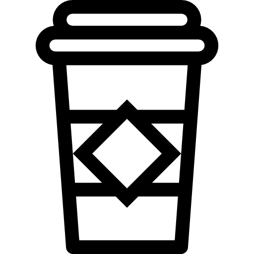 café para llevar Basic Straight Lineal icono