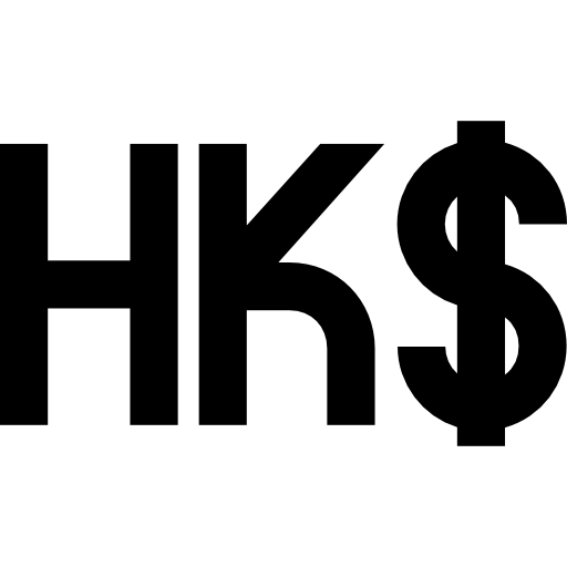 Гонконгский доллар Basic Straight Lineal иконка