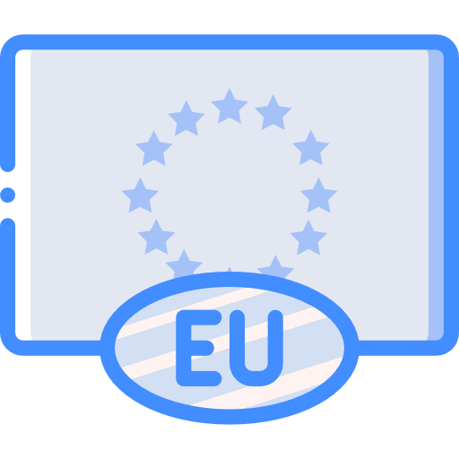 European union Basic Miscellany Blue icon