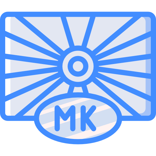 republik mazedonien Basic Miscellany Blue icon