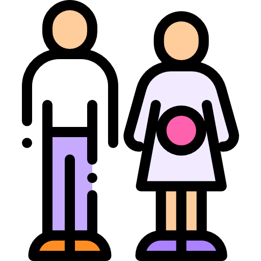 妊娠 Detailed Rounded Lineal color icon