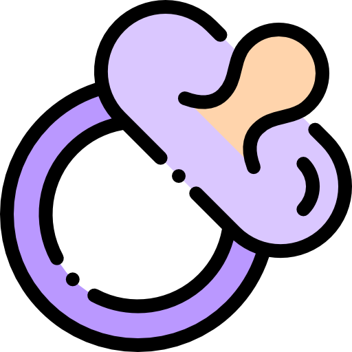 Pacifier Detailed Rounded Lineal color icon