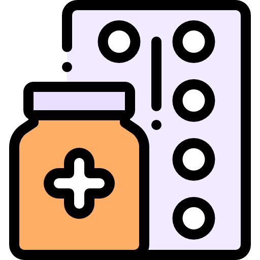 Medicines Detailed Rounded Lineal color icon