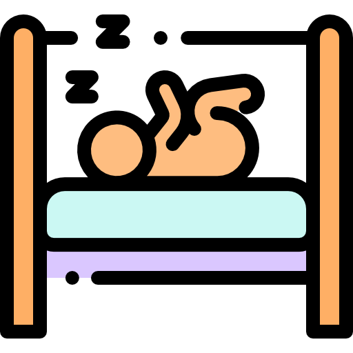 dormir Detailed Rounded Lineal color icono