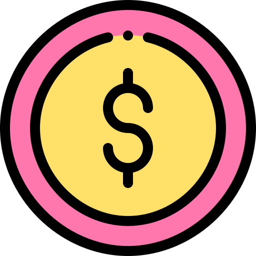 Dollar Detailed Rounded Lineal color icon