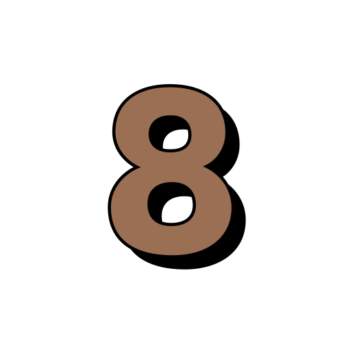 numero 8 Generic color lineal-color Ícone