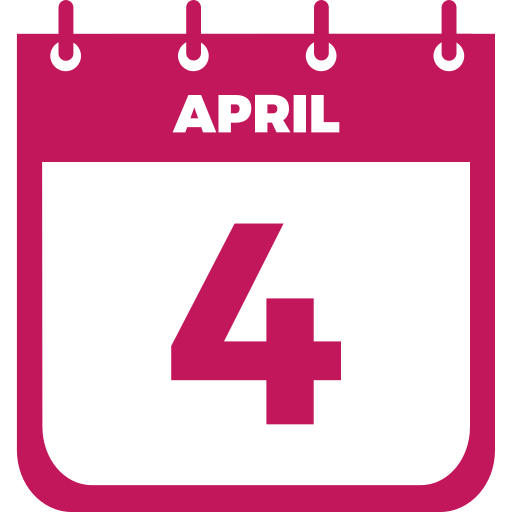 4. april Generic color fill icon