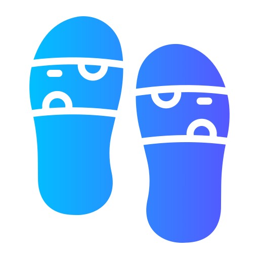 pantofole Generic gradient fill icona
