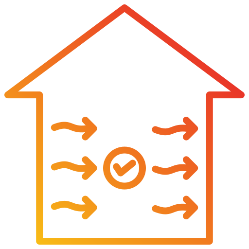 przepływ powietrza Generic gradient outline ikona