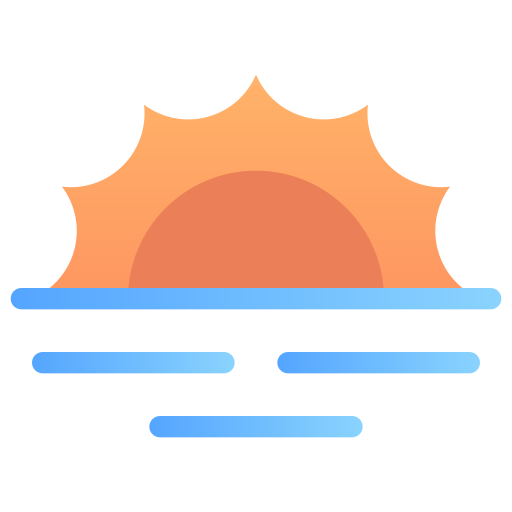 zonsondergang Generic gradient fill icoon