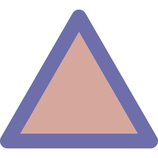 triangolo Generic color lineal-color icona