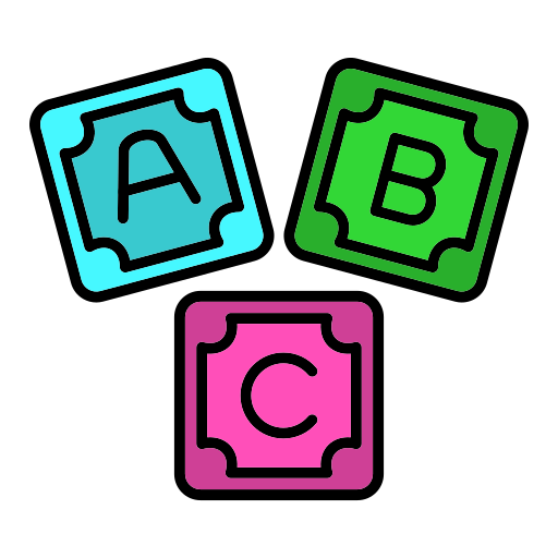 blok abc Generic color lineal-color ikona