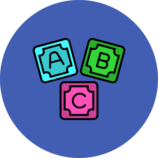 Abc block Generic color lineal-color icon