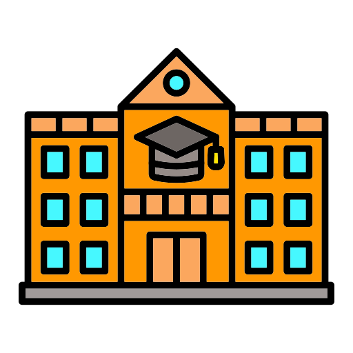 universidad Generic color lineal-color icono