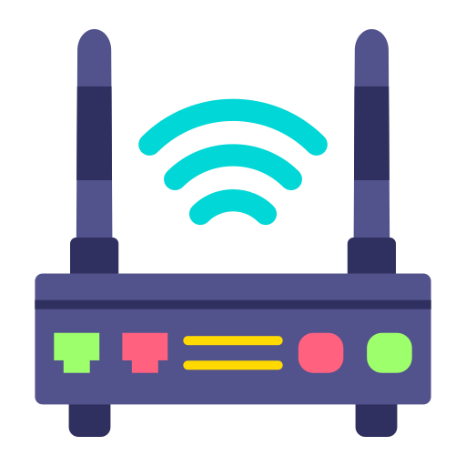 routeur wi-fi Generic color fill Icône