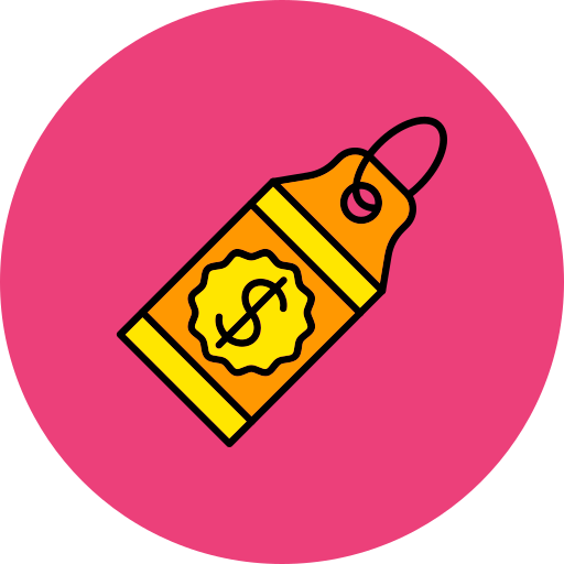 가격표 Generic color lineal-color icon