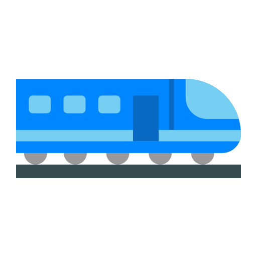 High speed train Generic color fill icon