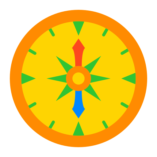 kompas Generic color fill icoon