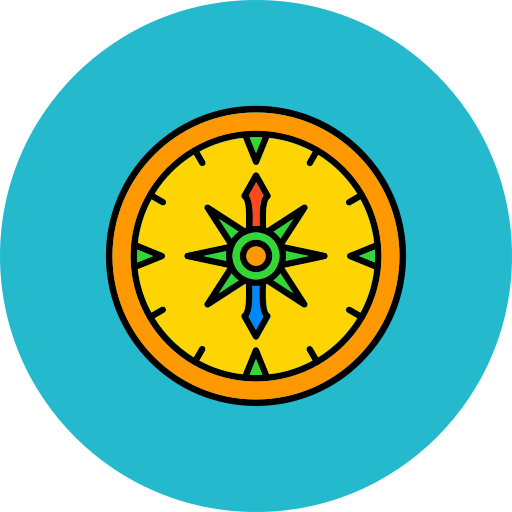 kompas Generic color lineal-color ikona