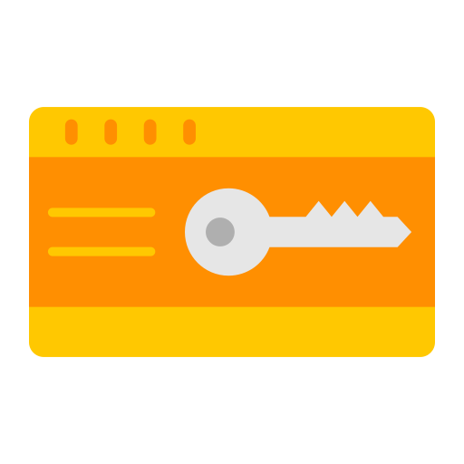 키 카드 Generic color fill icon