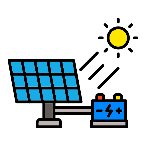 太陽光エネルギー Generic color lineal-color icon