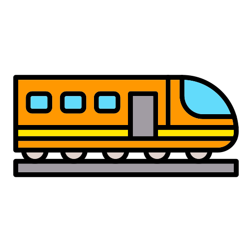 High speed train Generic color lineal-color icon