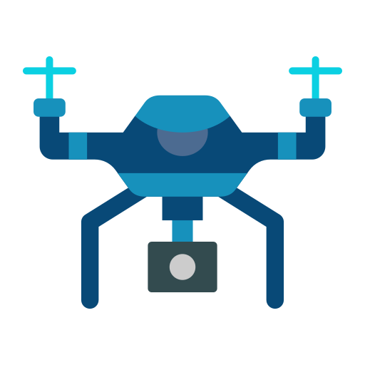 inteligentny dron Generic color fill ikona