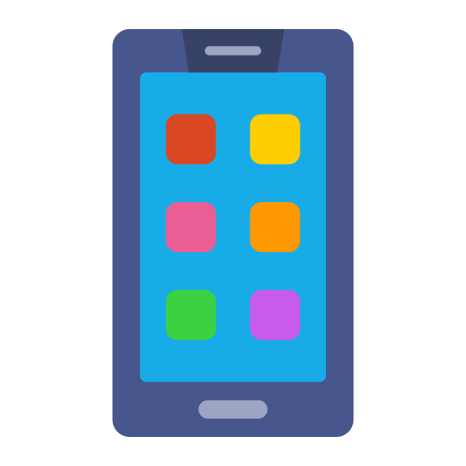 スマートフォン Generic color fill icon